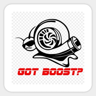 Got Boost Turbo Snail Sticker